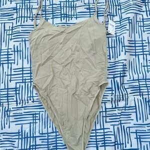 Beige Free People bodysuit